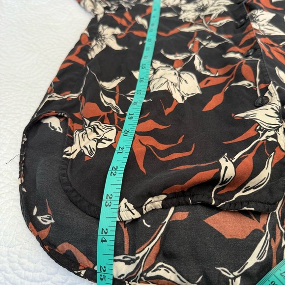 Rag & Bone Mare Short-Sleeve Shirt In Floral Print size XS - Silk blend - Picture 8 of 10